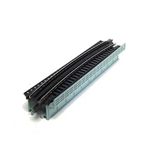 KATO N Unitrack Deck Girder Curved Bridge 448mm 15Deg Grey
