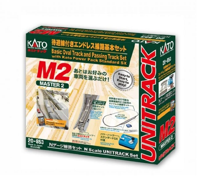 KATO N Unitrack Master Set M2 Basic Oval Track and Passing
