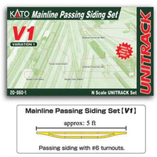 KATO N Unitrack Mainline Passing Siding Variation Set V1