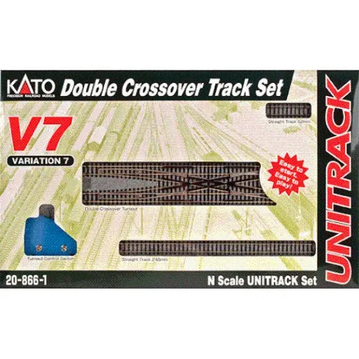 KATO N Unitrack Double Crossover Track Set V7