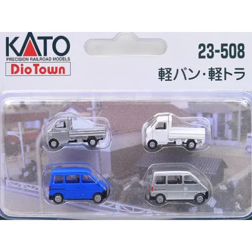 KATO N Delivery Trucks and Vans 4 Car Set Dio Town