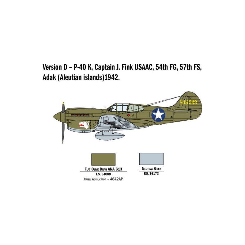 ITALERI 1/48 P-40 E/K Kittyhawk with Australian Decals