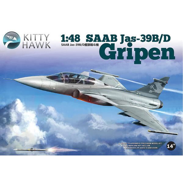 KITTYHAWK 1/48 Jas 39B/D Gripen