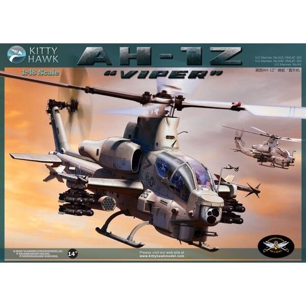KITTYHAWK 1/48 AH-1Z Cobra Gunship