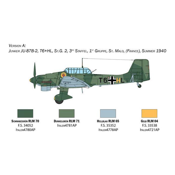 ITALERI 1/48 Ju-87B Stuka Battle of Britain 80th Ann SupDec