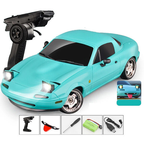 LDRC 1804-B MX-5 Drift Car RTR W/ Gyro Blue 1/18th