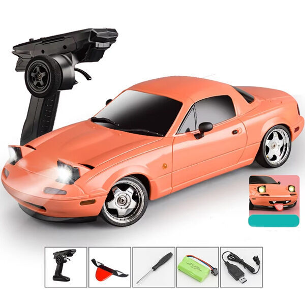 LDRC 1804-B MX-5 Drift Car RTR W/ Gyro Salmon 1/18th