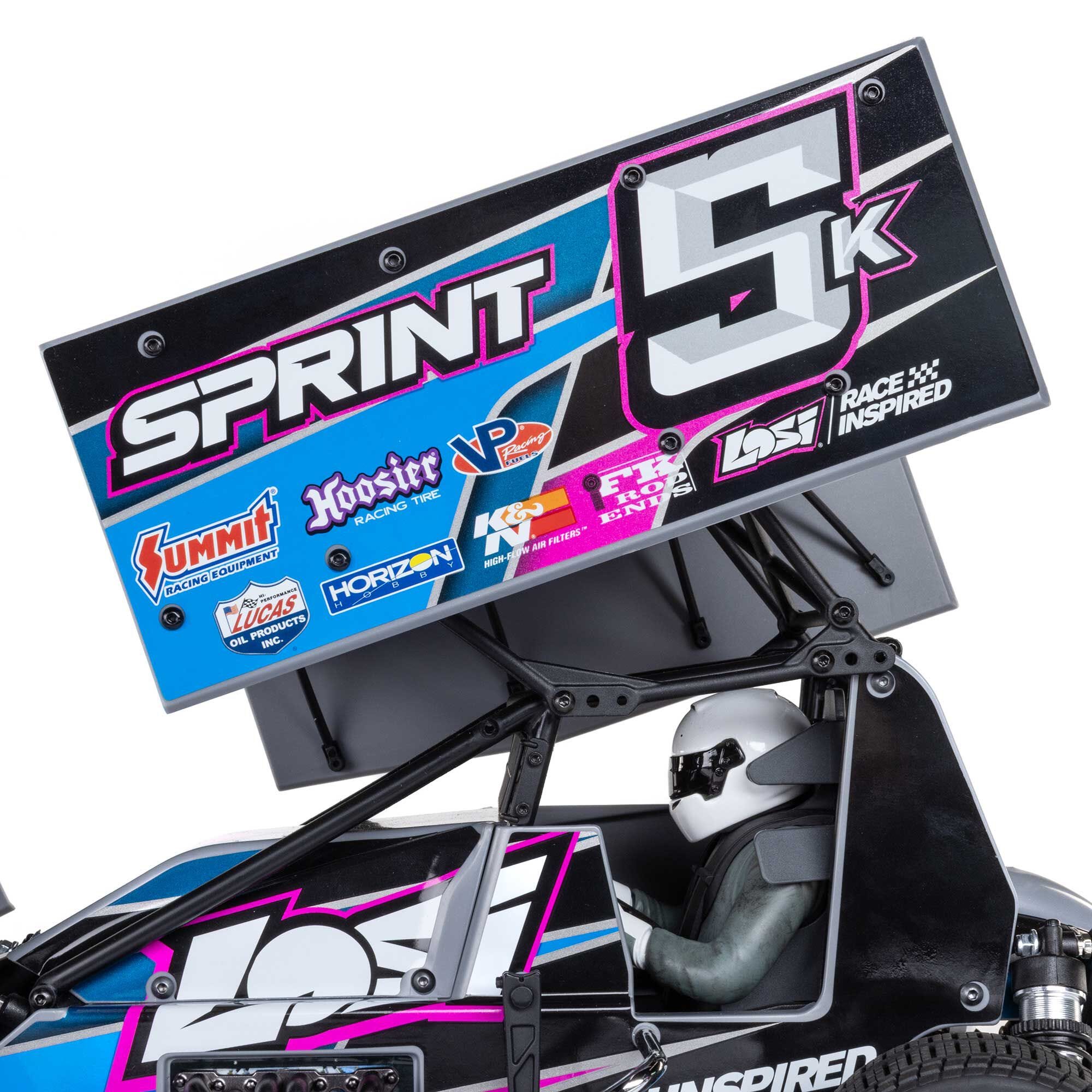 Losi 1/10 22S Sprint Car, 1/10 2WD, RTR, Brushless, Blue