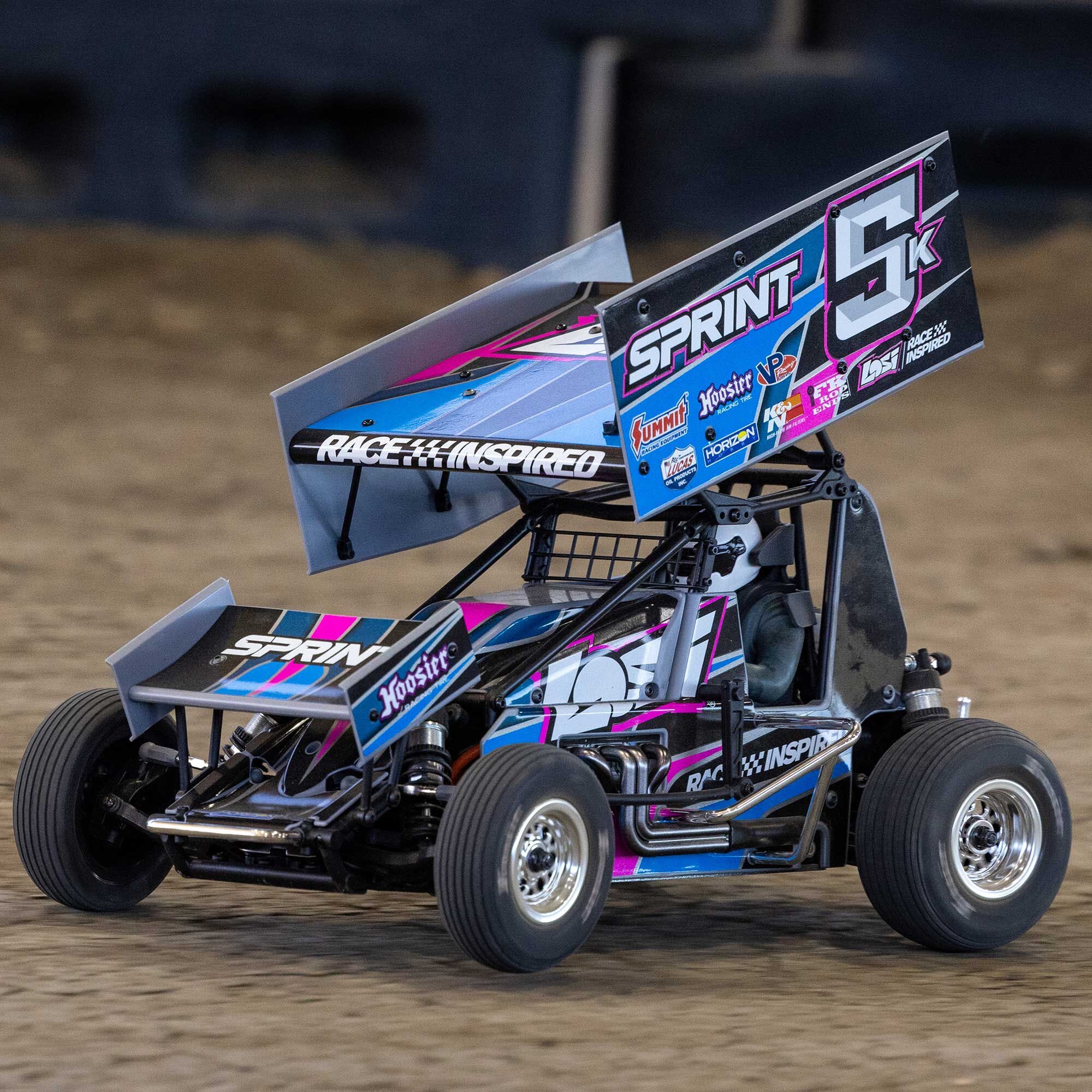 Losi 1/10 22S Sprint Car, 1/10 2WD, RTR, Brushless, Blue