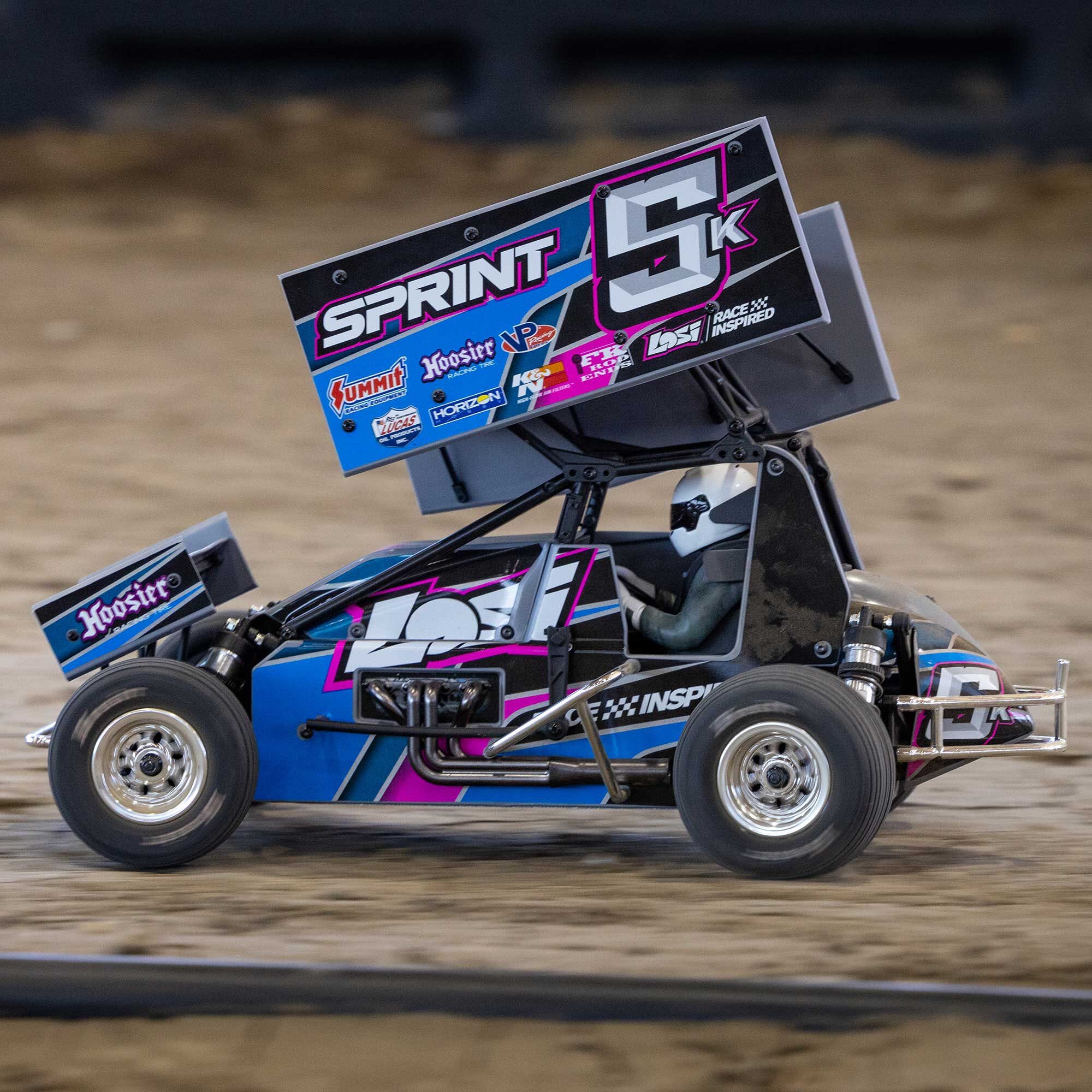 Losi 1/10 22S Sprint Car, 1/10 2WD, RTR, Brushless, Blue