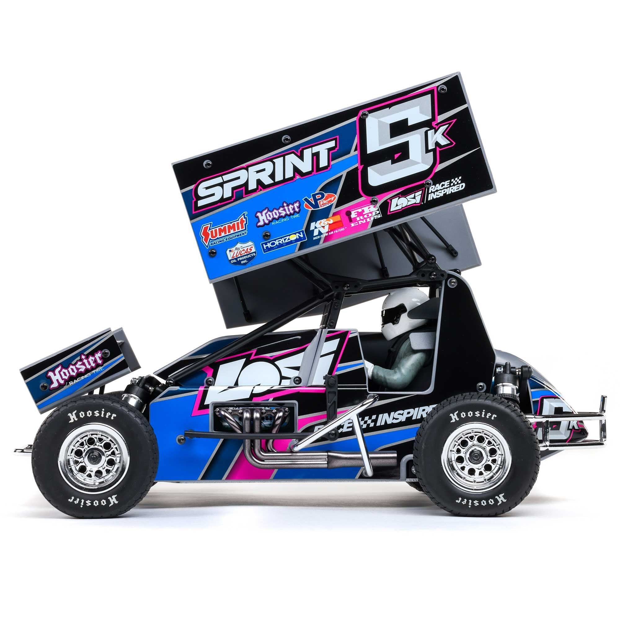 Losi 1/10 22S Sprint Car, 1/10 2WD, RTR, Brushless, Blue