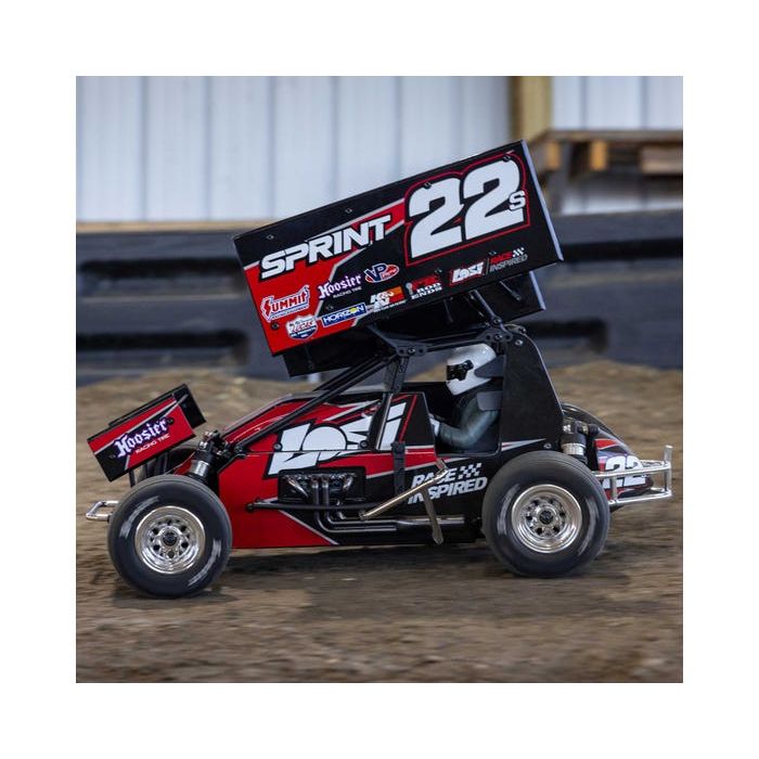 Losi 1/10 22S Sprint Car, 1/10 2WD, RTR, Brushless, Red With Battery and Charger