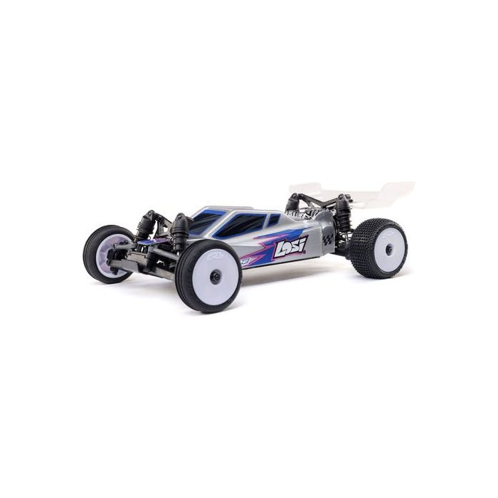 Losi Micro-B 1/24 2WD RC Buggy, RTR, Silver Brushed