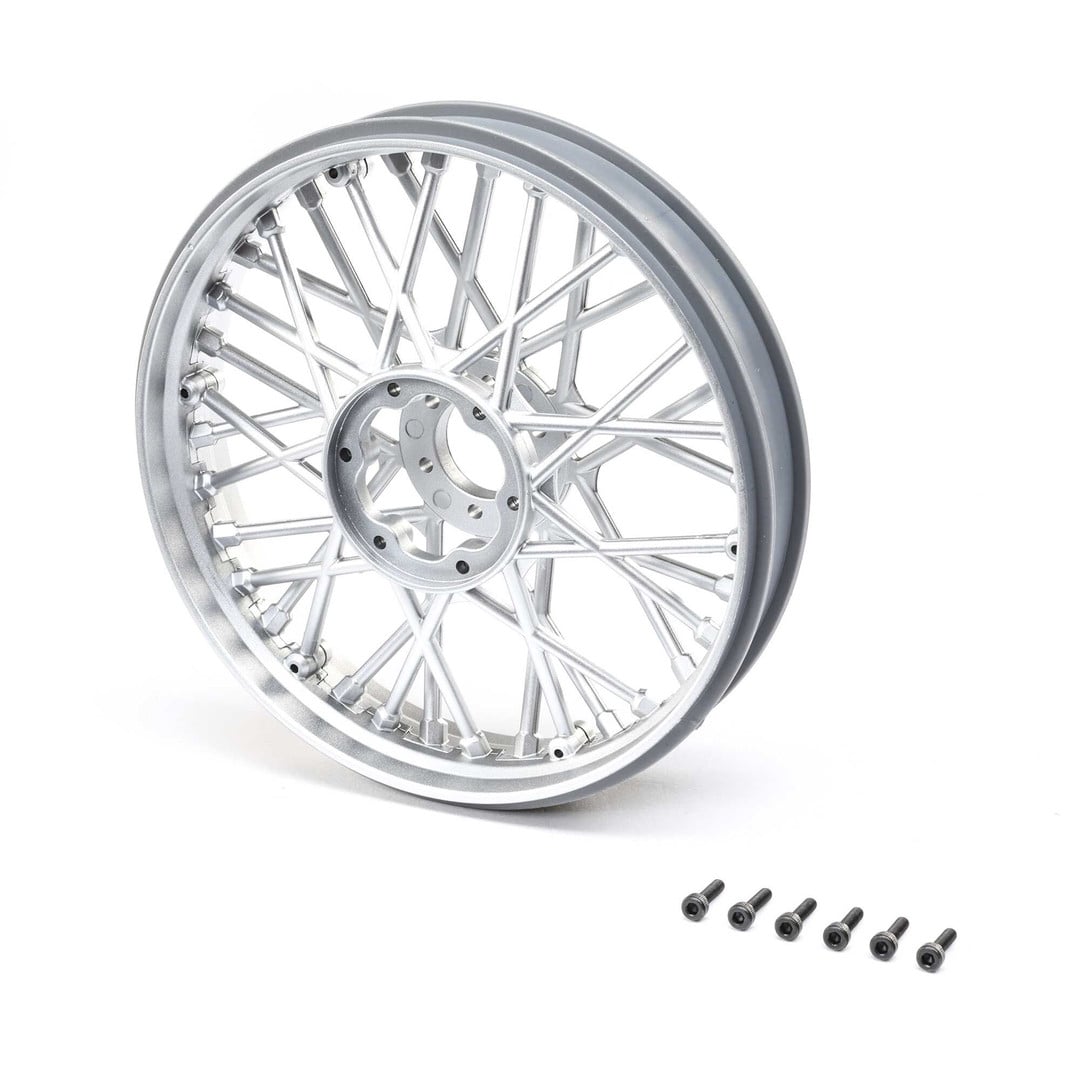LOSI Front Satin Chrome Wheel Set, ProMoto-MX