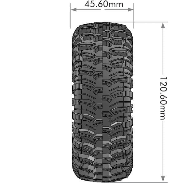 Louise CR-SIXGEAR Super Soft Crawler Tyre 1.9 Supersoft