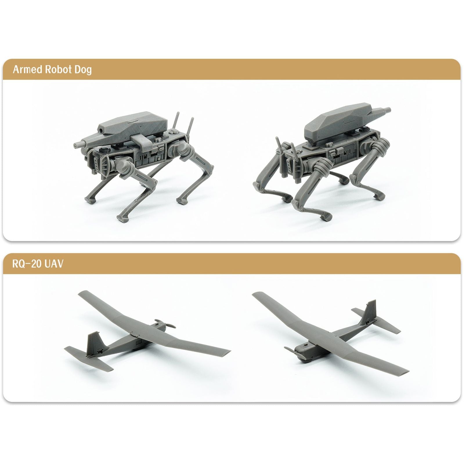 Magic Factory 1/35 Armed Robot Dog & RQ-20 UAV Set