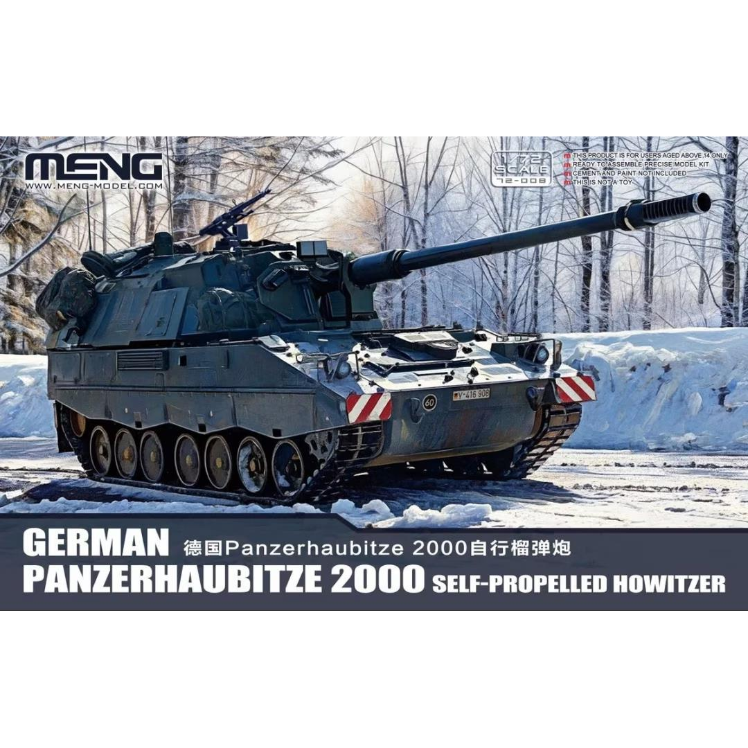MENG 1/72 German Panzerhaubitze 2000 Self-Propelled Howitzer Plastic Model Kit