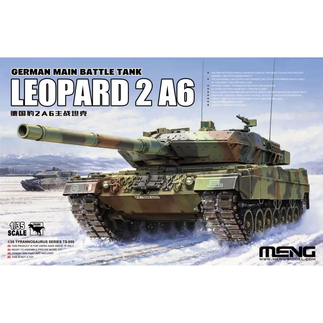 MENG 1/35 German Main Battle Tank Leopard 2A6 Plastic Model Kit