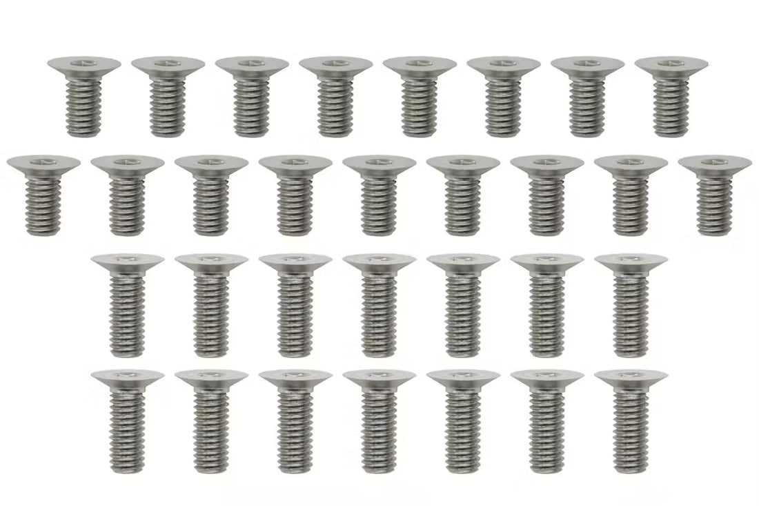 YOKOMO Aluminum/Steel chassis screw set (120 degrees / 31 pieces)
