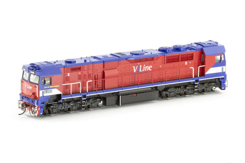 AUSCISION N Class N466 V/Line Pass MK2 - Red/Blue/White (City of Warrnambool) - HO Scale DCC Sound