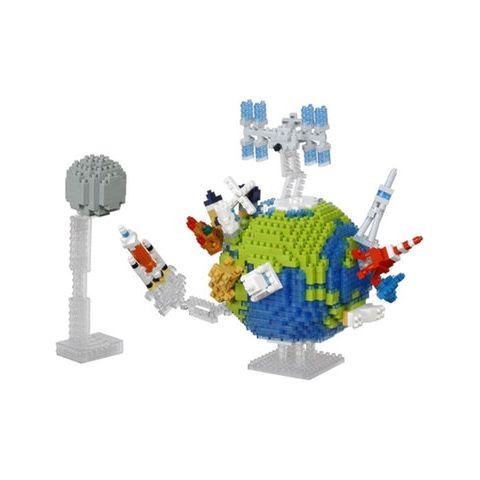 NANOBLOCK Planet Earth & the Moon