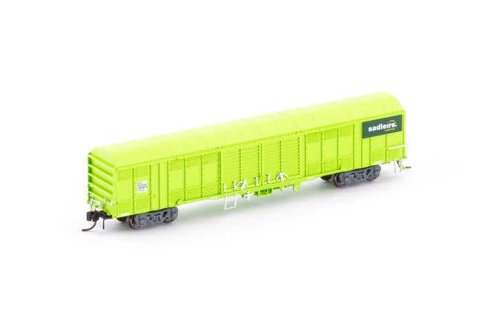 AUSCISION N Scale - RLSY Louvred Van - Sadleirs Logistics Green - Single Wagon - Wagon Number: RLSY- (NNLV-35)