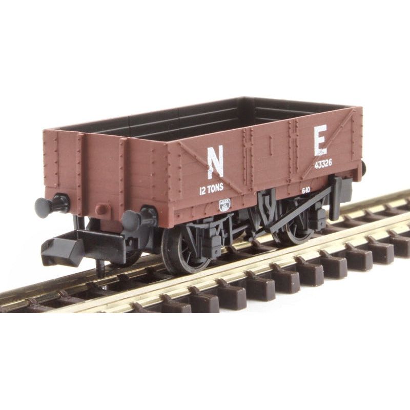 PECO N RTR 9ft 5 Plank Open Wagon, NE, Grey (NR5001E)