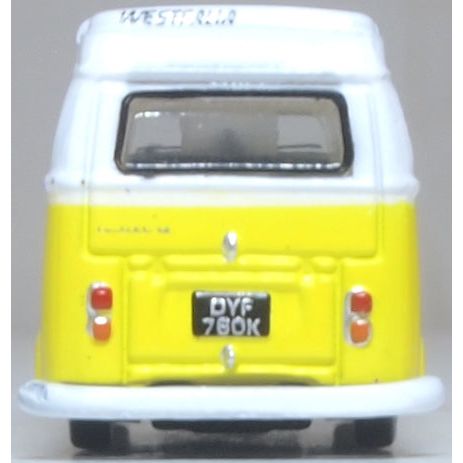 OXFORD 1/148 VW T2 Bay Window Camper Saturn Yellow/White
