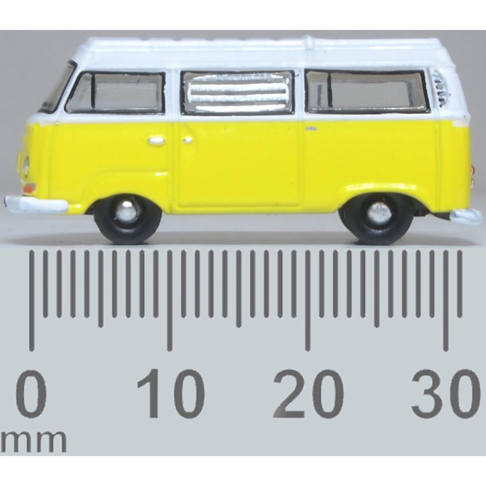 OXFORD 1/148 VW T2 Bay Window Camper Saturn Yellow/White