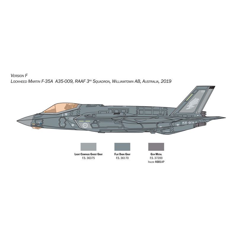 ITALERI 1/72 F-35A Lightning II (Beast Mode) Australian Decals Included