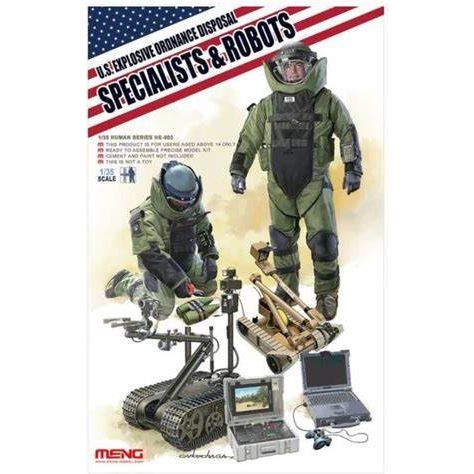 MENG 1/35 U.S. Explosive Ordnance Disposal Specialists & Robots