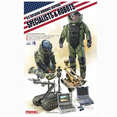 MENG 1/35 U.S. Explosive Ordnance Disposal Specialists & Robots