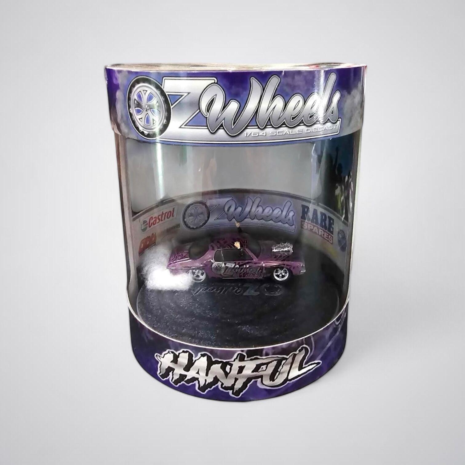 OZ LEGENDS 1/64 Wheels Wrapped Hanful Monaro Skid in Cylinder-SINGLES - MOQ