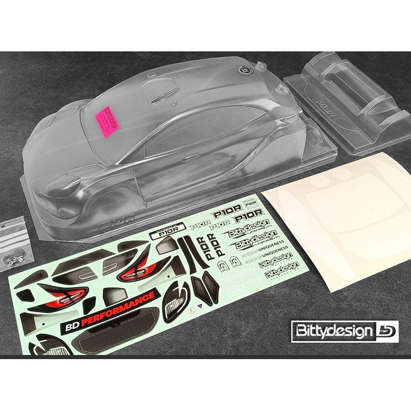 BITTYDESIGN P10R 1/10 190mm Rally Clear Body