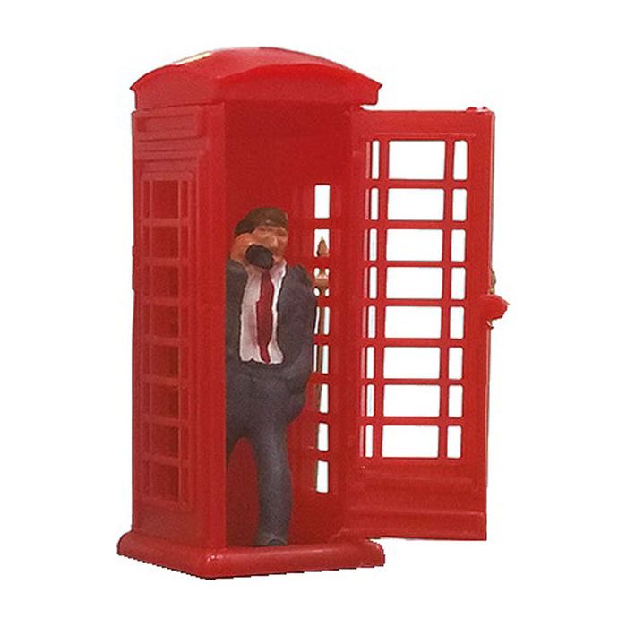PECO Model Scene OO/HO Telephone Box With Caller (5005)