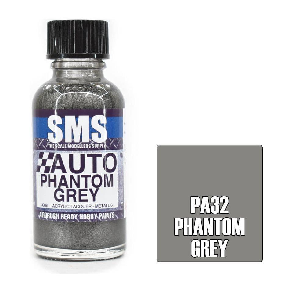 SMS Auto Colour Phantom Gray Acrylic Lacquer Metallic 30ml
