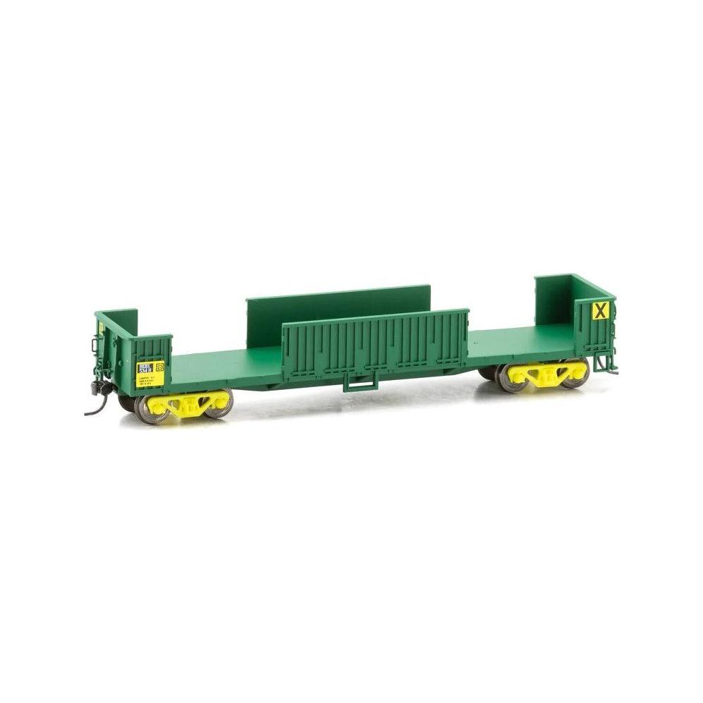 POWERLINE HO AN Green RKBX-534H Slab Steel Bogie Open Wagon (No Doors)