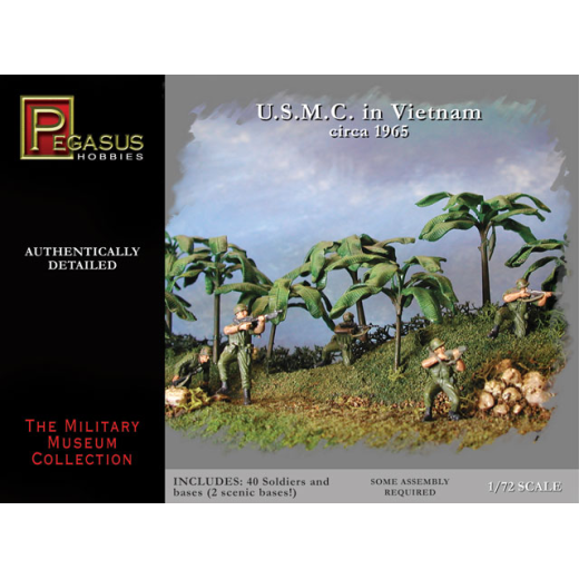 Pegasus 1/72 U.S.M.C. in Vietnam Circa 1965 (42 piece per pack)