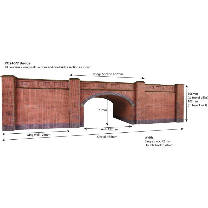 METCALFE OO/HO Railway Bridge Brick