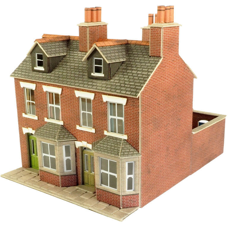 METCALFE OO/HO Red Brick Terraced Houses