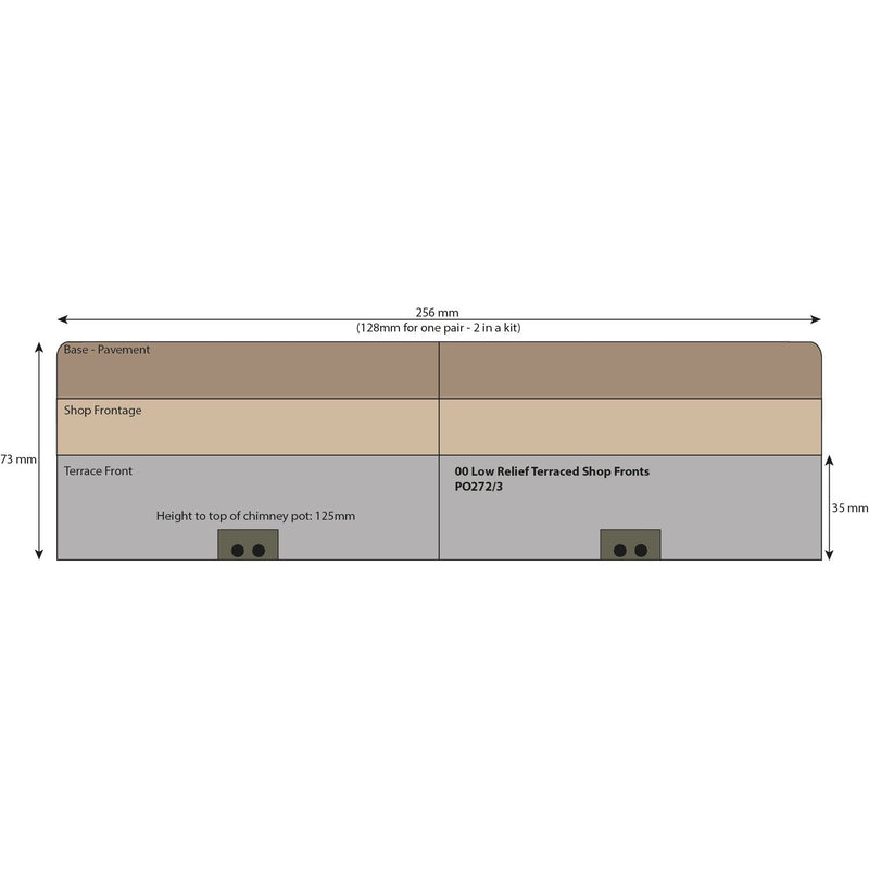 METCALFE OO/HO Stone Shop Fronts