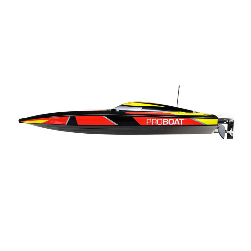 PRO BOAT Sonicwake V2 36inch DeepV Boat, RTR, Black, PRB08032V2T1