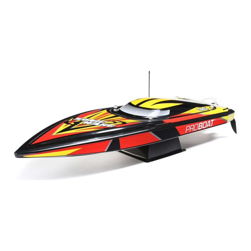 PRO BOAT Sonicwake V2 36inch DeepV Boat, RTR, Black, PRB08032V2T1