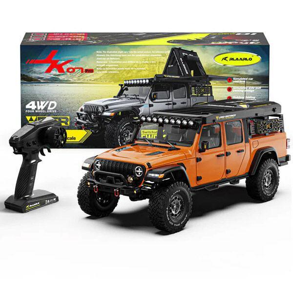 Rlaarlo JK07PROG Wrangler PRO Orange ARTR 1/7 BLS