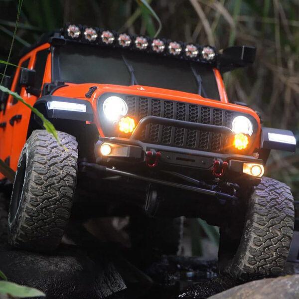 Rlaarlo JK07PROG Wrangler PRO Orange ARTR 1/7 BLS