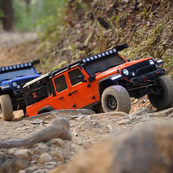 Rlaarlo JK07PROG Wrangler PRO Orange ARTR 1/7 BLS