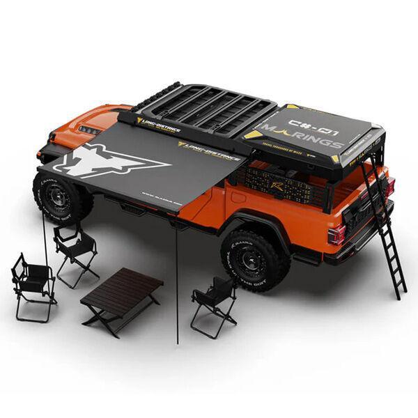 Rlaarlo JK07PROG Wrangler PRO Orange ARTR 1/7 BLS