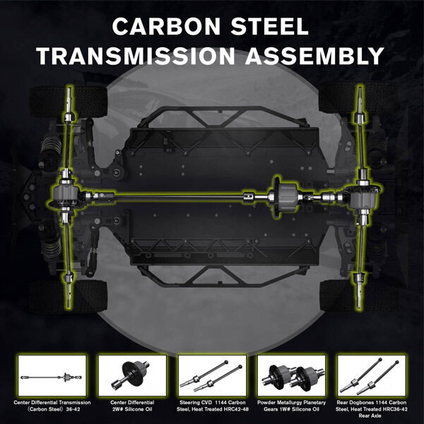 RLAARLO 1/10 XTS-S10-C Rally Carbon BLS RTR