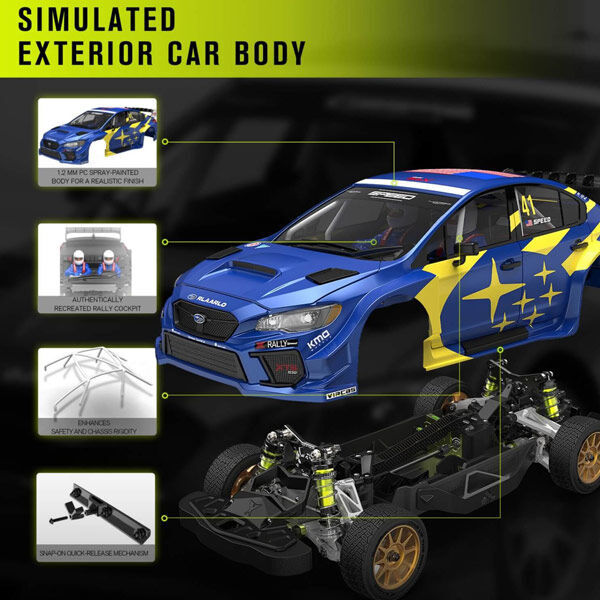 RLAARLO 1/10 XTS-S10-C Rally Carbon BLS RTR