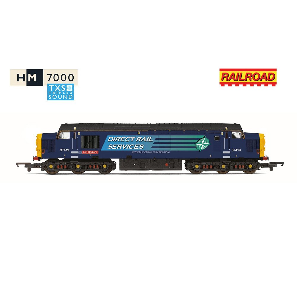 HORNBY RailRoad - DRS - Class 37 - 'Carl Haviland' 37419 (DCC Sound Fitted)